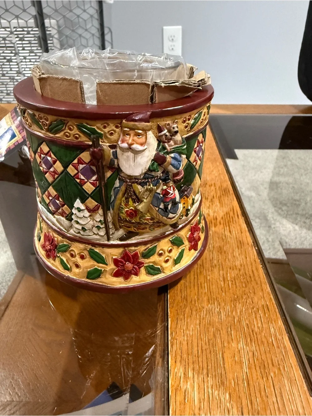 Jim Shore Christmas Electric votive Candle Warmer New